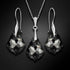 Sudraba komplekts "Baroka IV (Silver Night)" ar Swarovski™ kristāliem